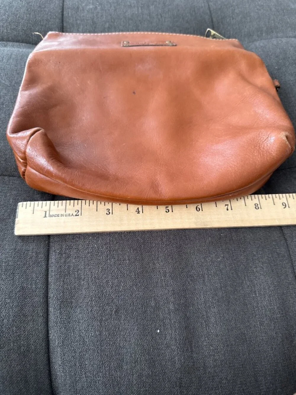 Patricia Nash Valerie Fold over Wristlet Clutch Brown Leather Purse